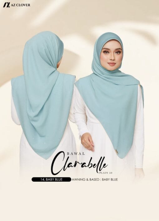 BAWAL CLARABELLE PLAIN B50 - 14 BABY BLUE - Image 2
