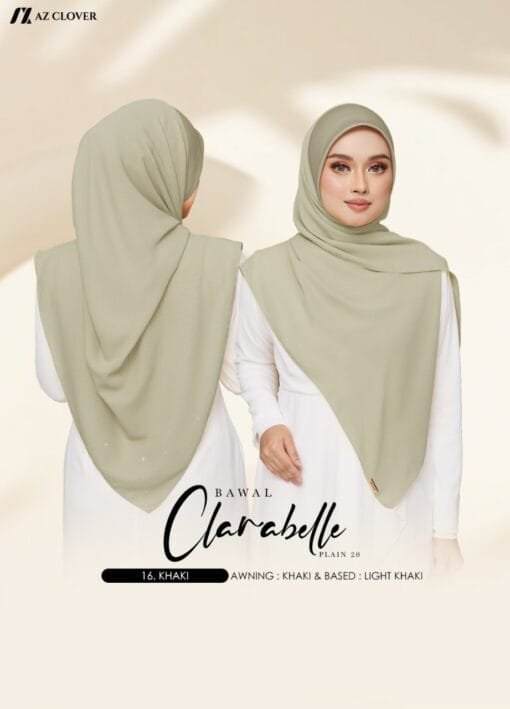 BAWAL CLARABELLE PLAIN B50 - 16 KHAKI - Image 2