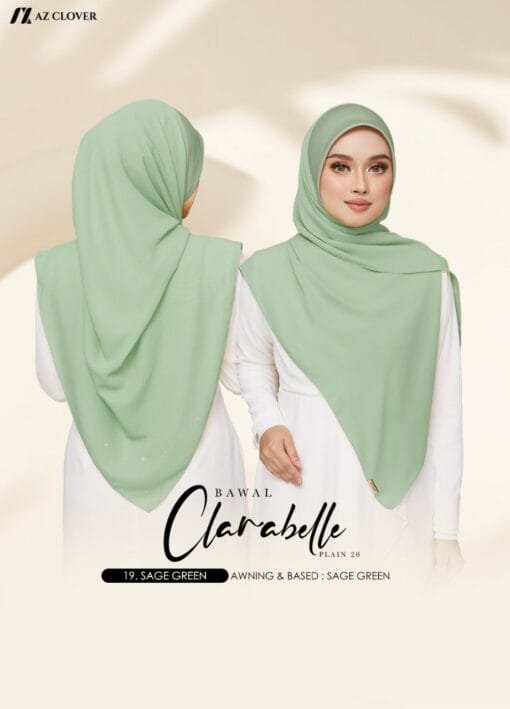 BAWAL CLARABELLE PLAIN B50 - 19 SAGE GREEN - Image 2