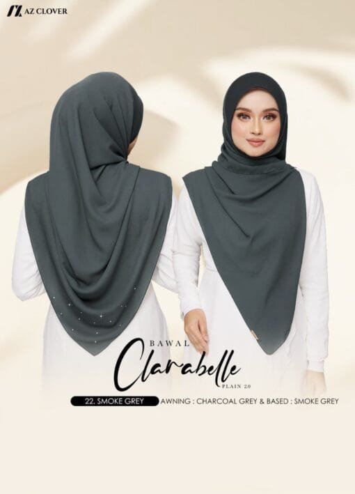 BAWAL CLARABELLE PLAIN B50 - 22 SMOKE GREY - Image 2